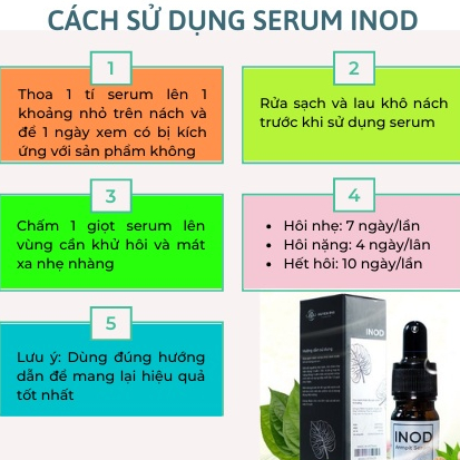 Combo 2 chai Serum INOD - Khử mùi hôi nách và hôi chân