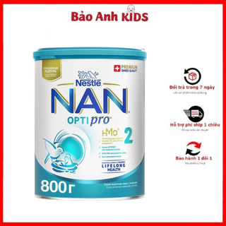 Lon sữa bột nan nga hmo optipro số 1, 2, hộp 800g