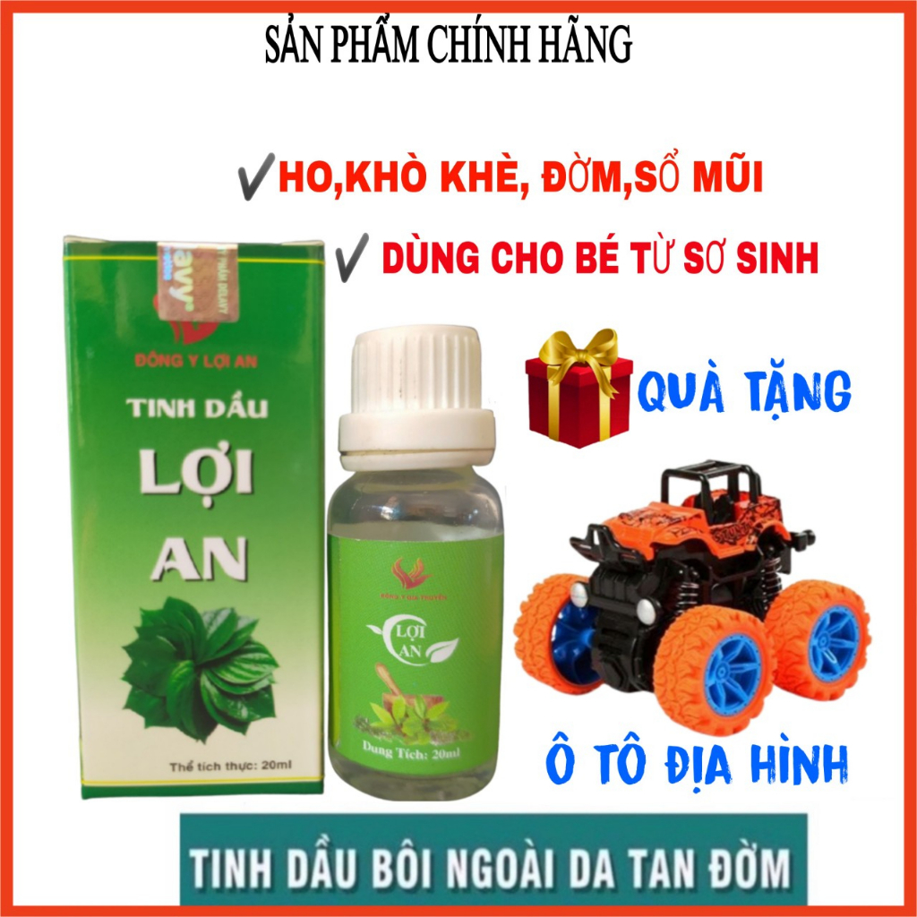 tinh dầu lợi an bôi hết ho sổ mũi tặng quà ô tô địa hình