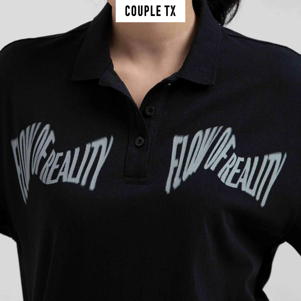 Áo Polo Nữ Couple TX Jersey Relax Fit In Typo Trước Ngực WPO 2025