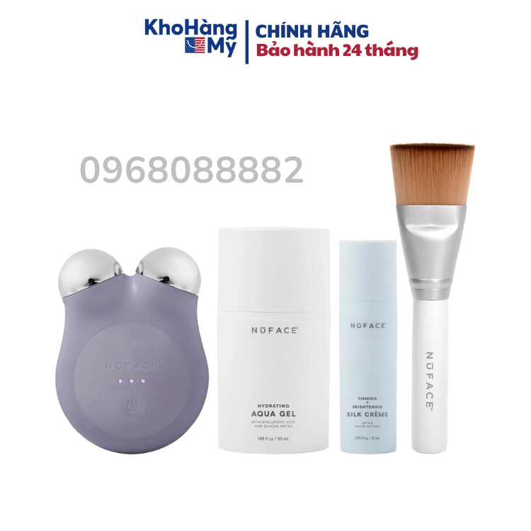 Set máy massage, nâng cơ Nuface mini+ Facial Toning Kit Starter