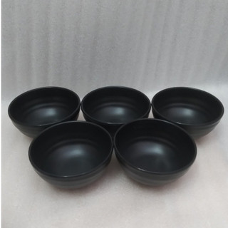 Chén ăn cơm nhám đen nhựa Melamine CO15N