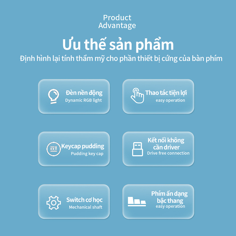 Bàn phím cơ K80 có dây trục màu xanh lá cây, bề mặt kim loại phát sáng dùng cho máy tính để bàn laptop máy cây chơi game