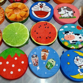 Gối nệm dựa lưng in 3D cho bé hình người nhện, Đô-rê-mon, mèo Kitty