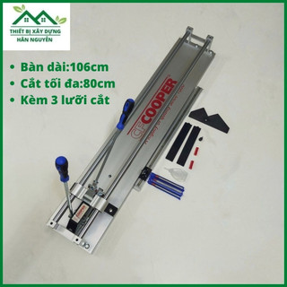 Bàn cắt gạch CF Cooper 800,bàn dài 106cm dùng cắt gạch 80cm,máy cắt gạch đẩy tay