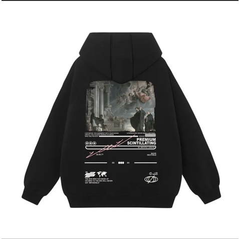 Áo Hoodie Nỉ Bông IMPOSSIBLE In Hình Sau Lưng Form Rộng Unisex Cho Nam Nữ