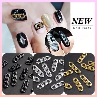 Charm mắt xích,vàng bạc,bạc đen trang trí móng tay