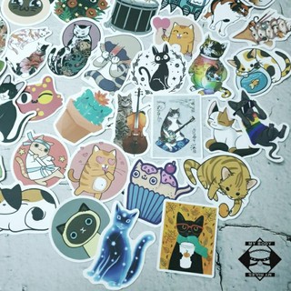 (135) Bộ hình dán/sticker/decal hình mèo