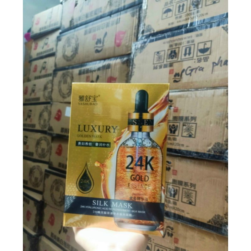 Hộp 10 miếng mặt nạ vàng 24k Luxury