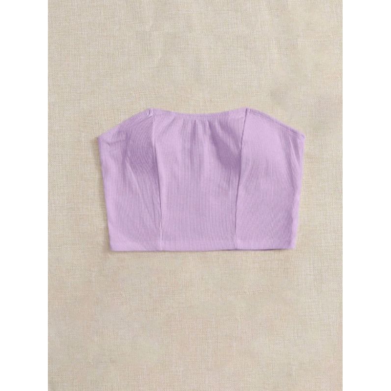 Áo cúp ngực/ Áo quây/ Áo ống croptop sexy màu trơn đơn giản style Hàn Quốc màu tím 💜