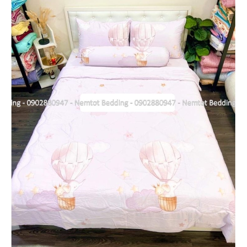 💥SIÊU ĐẸP_ẢNH THẬT💥 CHĂN GA LỤA TENCEL THAN HOAT TÍNH CAO CẤP, BỘ 4,5 MÓN GỒM CHĂN(MỀN) CHẦN BÔNG SIÊU MÁT MỊN_HCM