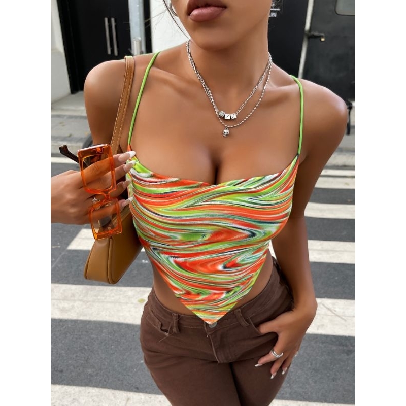 Áo 2 dây nhiều màu Y2K hở lưng sexy cá tính trẻ trung năng động hottrend 🧡💚💙💜
