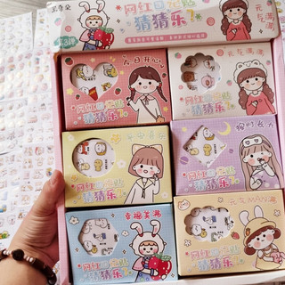 3 Hộp 12 tấm sticker mini cute