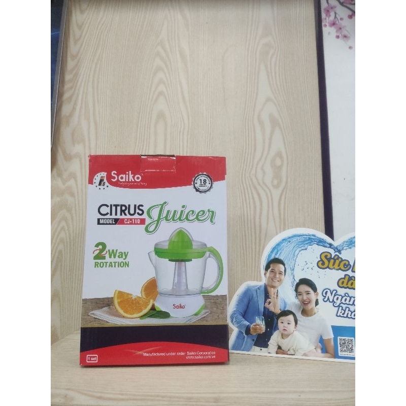 MÁY VẮT CAM SAIKO 1 LIT CL- 110 2 CHIỀU