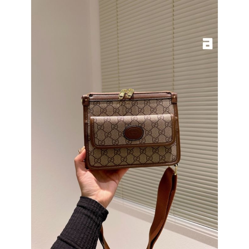 Túi đeo chéo nam G.C RETRO da dày dặn sz21x17cm cực chất