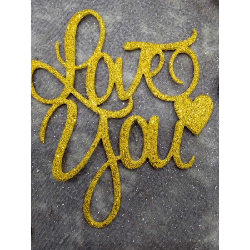 Chữ love kim tuyến 17k/ 10 chữ