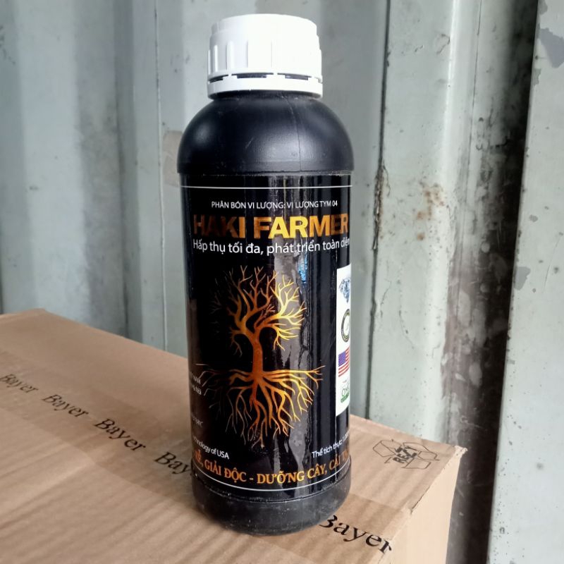 HAKI FARMER giúp ra rễ mạnh, giải độc, dưỡng cây, cải tạo đất,ra hoa đều,to củ, lớn quả, ngọt quả, lá xanh tốt,