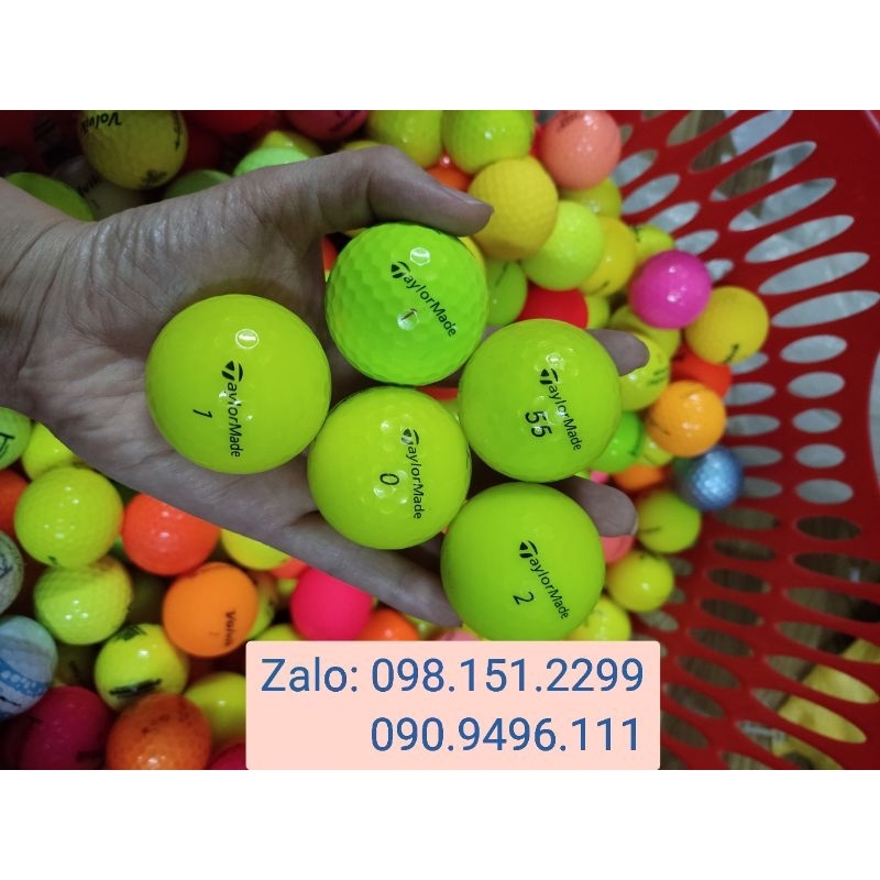 Bóng Golf Màu Các Thương Hiệu - Chính hãng, độ mới 90% - Used Golf Ball
