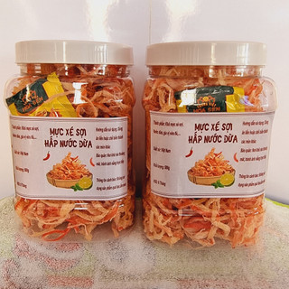 Mực xé sợi hấp nước dừa Hủ 500g