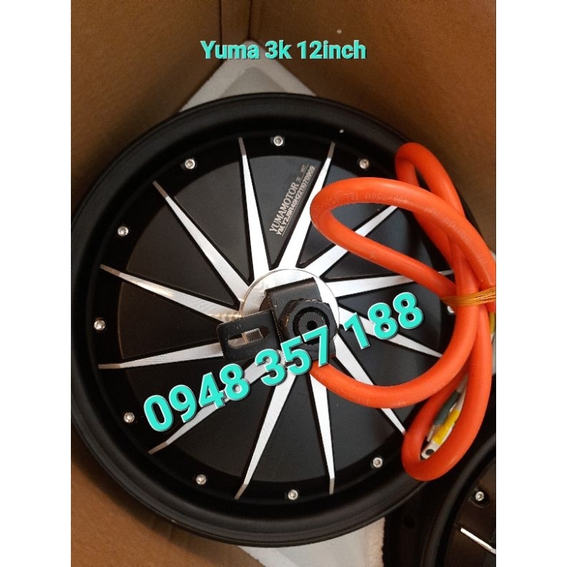 Động cơ xe máy điện Yuma 3000W  vành 12inch