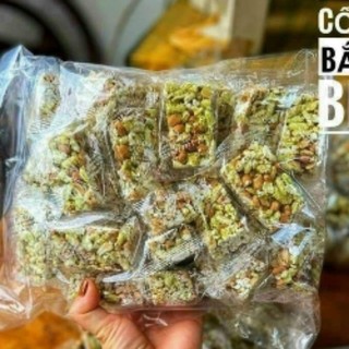 Combo 10 bịch cốm nếp lá dứa đậu phộng ( 10 bịch x 500g)