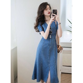 Đầm jean đuôi cá G600 CHỈ BÁN TRÊN LIVE.