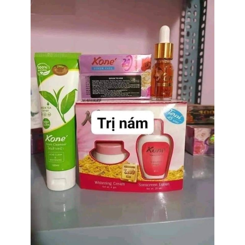 Combo nám mụn trắng da
