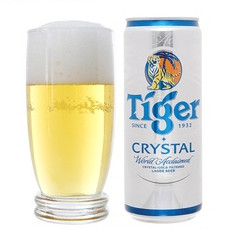 Lon bia Tiger Crystal 330ml