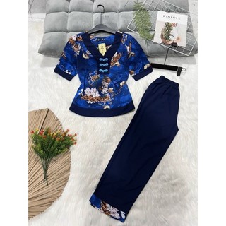 bộ trung niên mặc nhà cho mẹ lụa cao cấp