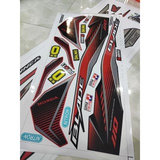 Tem Rời Wave Blade 110 Đỏ Đen Chuẩn Zin