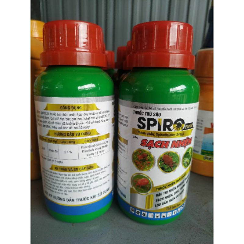 Sạch nhện Spiro 240SC, Trừ nhện thế hệ mới, sạch nhện, ung trứng, lưu dẫn trên 20 ngày