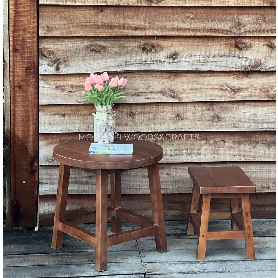 Ghế Đôn, Ghế Gỗ, Gỗ Chữ A Mặt Chữ Nhật, Chân Dáng Thẳng Decor Trang Trí Kích Thước 28x40cm