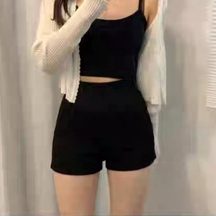 Quần Black Funoff Short Biker Short Dáng Ngắn Nữ Nâng Mông Mùa Hè Năng Động Quần đùi nữ mặc ở nhà thể thao tập gym biển | BigBuy360 - bigbuy360.vn