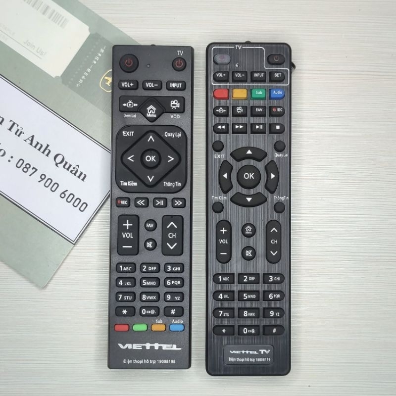 Điều khiển Viettel - Remote đầu thu Viettel hàng mới chính hãng