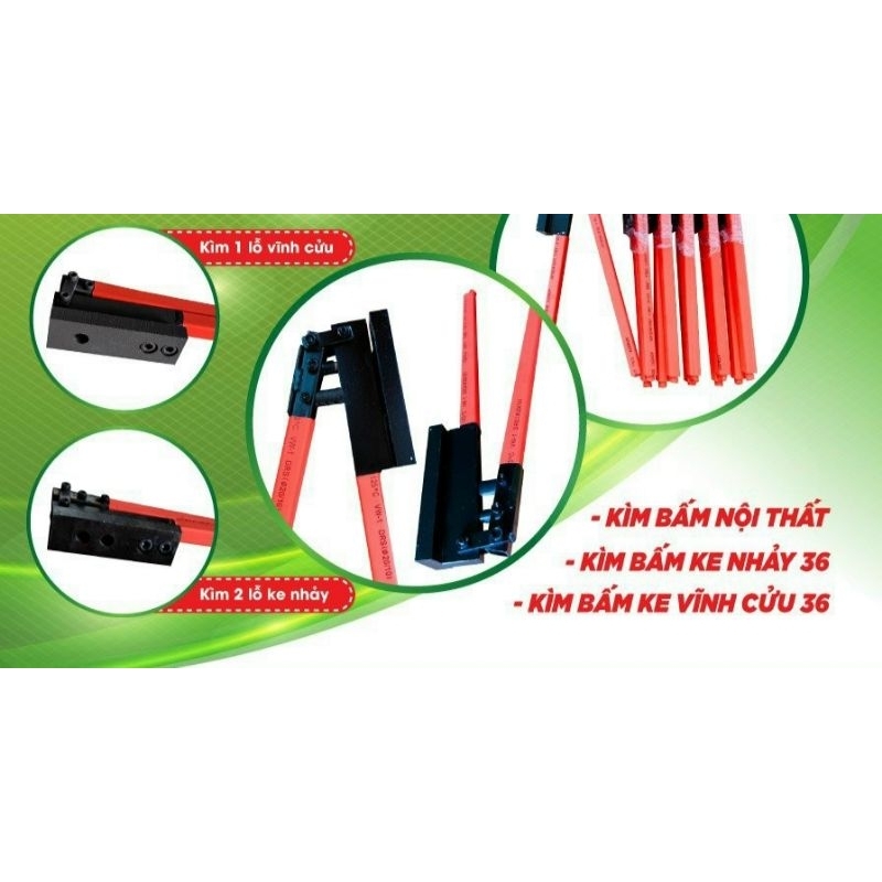 Kìm bấm lỗ ke nhảy 36