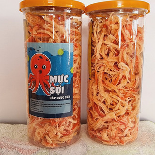 Mực sợi hấp nước dừa vị dai thơm ngọt hũ pet 300g - h foods