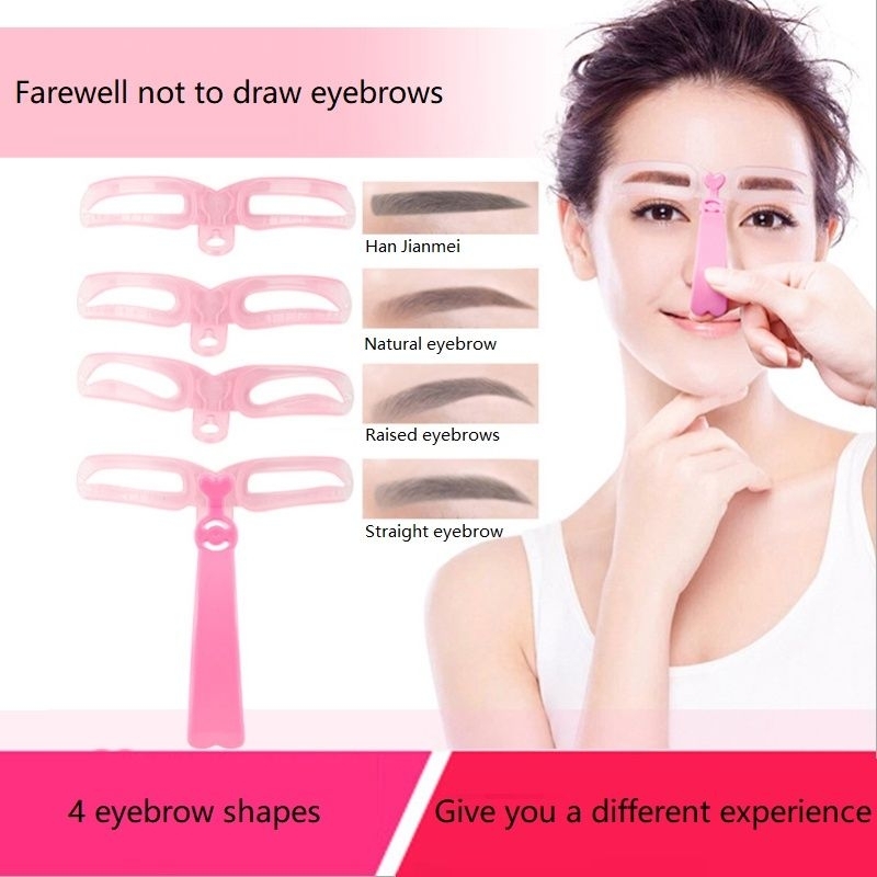 Bộ 4 Khuôn Kẻ Chân Mày Tái Sử Dụng