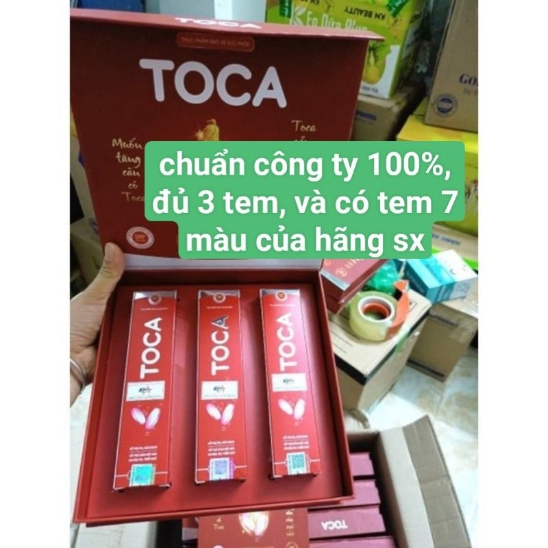 Tăng cân Toca chính hãng, date mới, 3 tem, hộp 20 viên, an toàn, k tích nước