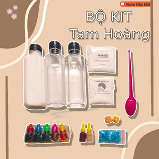 Bộ làm slime 19 món,kit làm slime chất nhờn ma quái giải trí vui nhộn