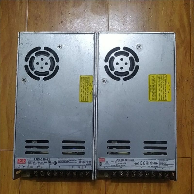 Nguồn tổ ong 12V Meanwell 12V-25A 12V-29A LRS-350-12 350W. Hàng cũ tháo máy.