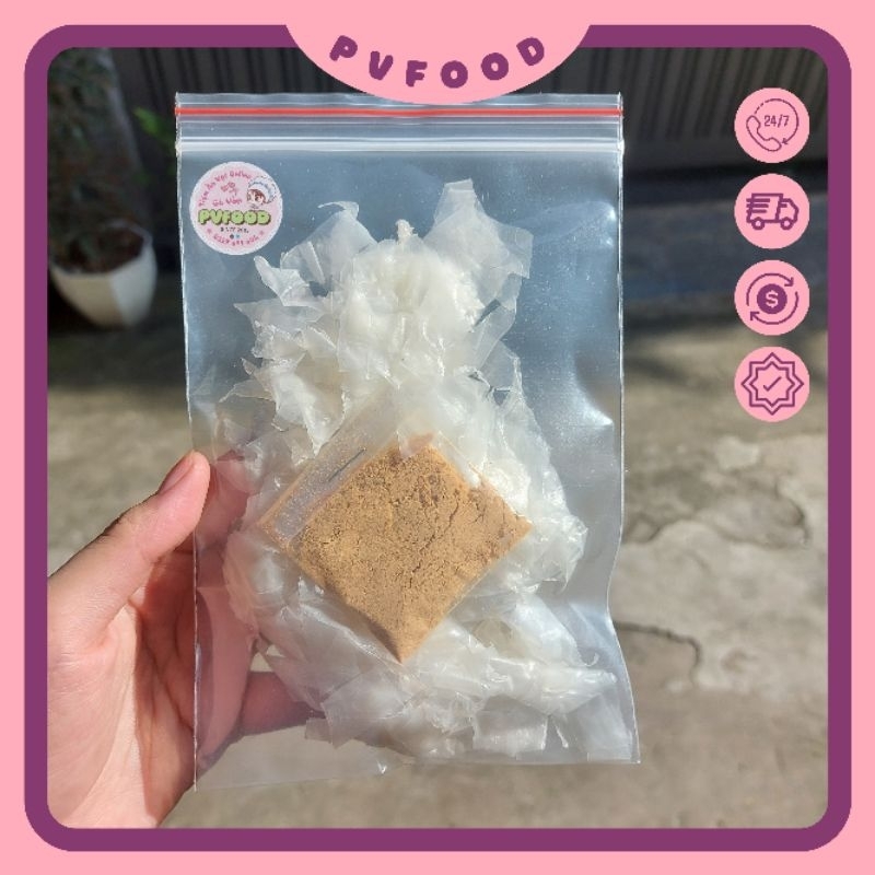 Bánh tráng muối nhuyễn cay túi zip