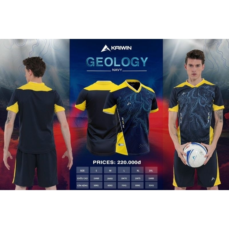 BỘ QUẦN ÁO BÓNG ĐÁ KAIWIN - GEOLOGY