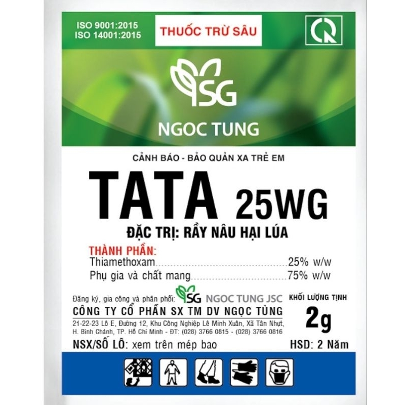 10 gói Tata 25wg 2g phòng trị bọ trĩ trên mai vàng 2023