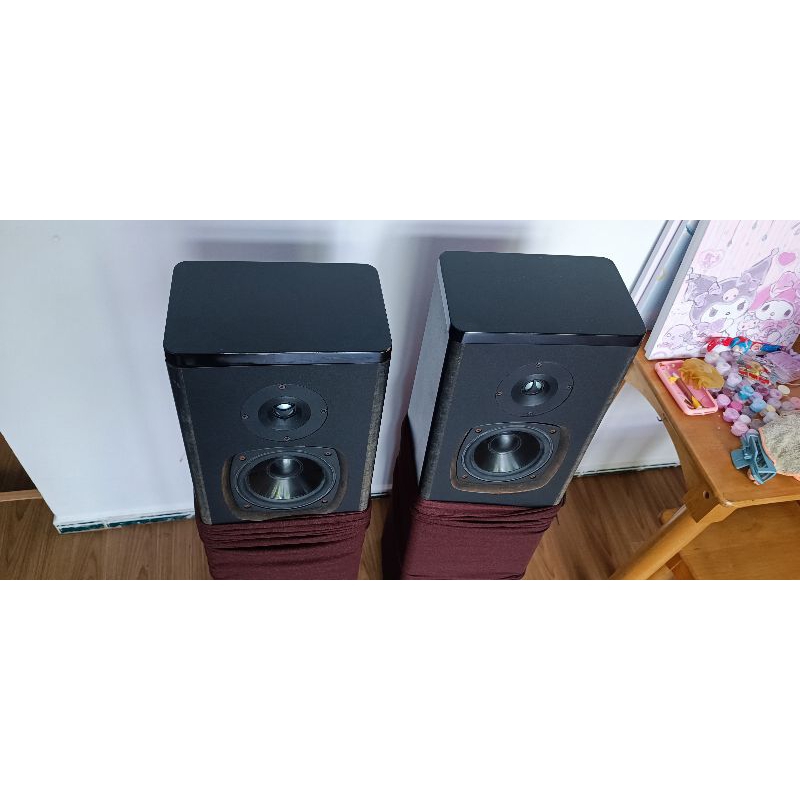 Đôi loa cột Canada bass đôi+ treble đôi 2 mặt.