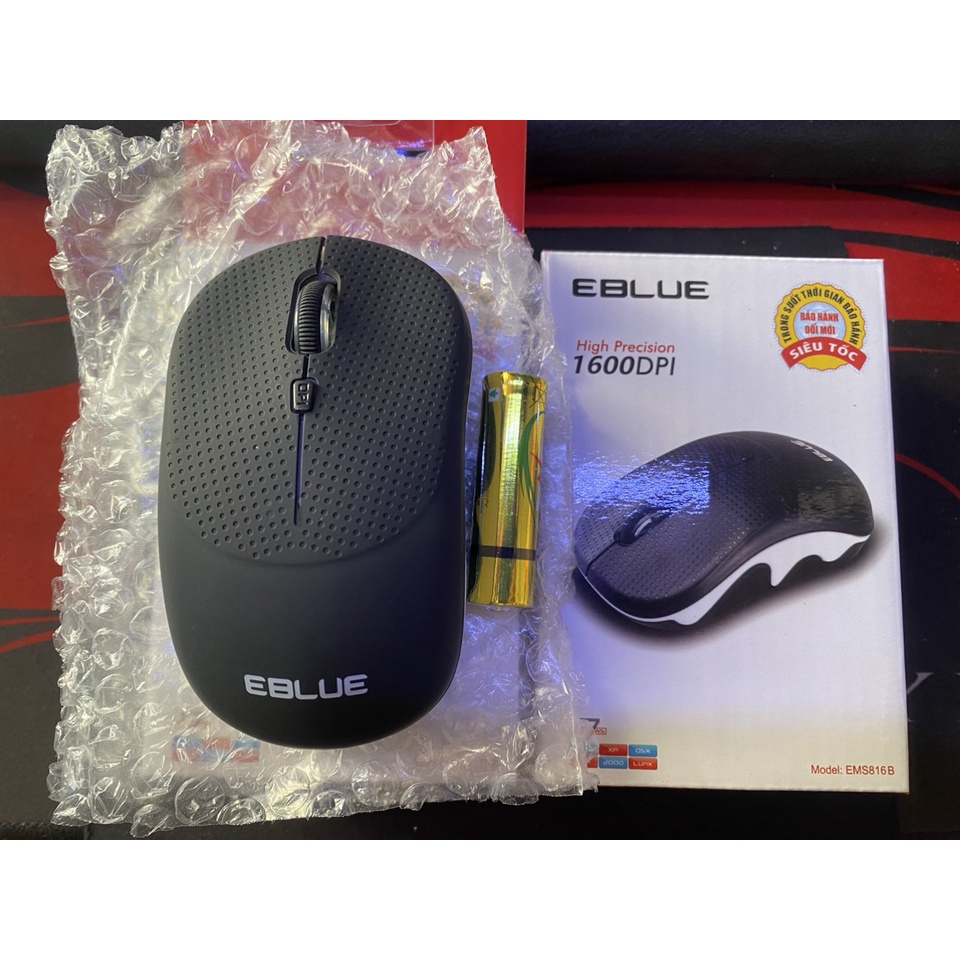Mouse không dây Eblue EMS816B - Chính hãng 100% - Bảo hành 12 tháng