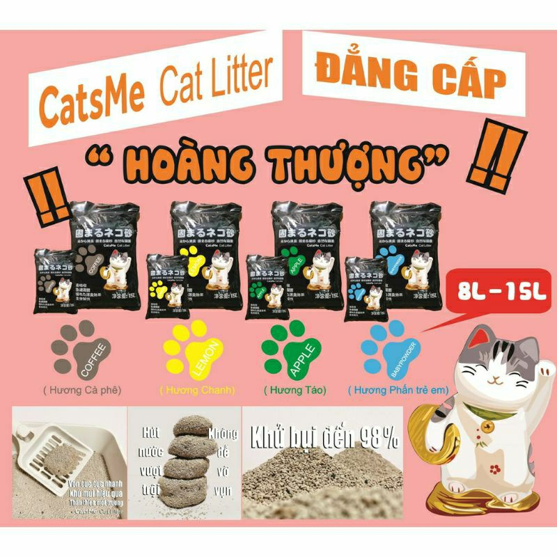 1 tải cát vệ sinh nhật mooncat cho chó mèo