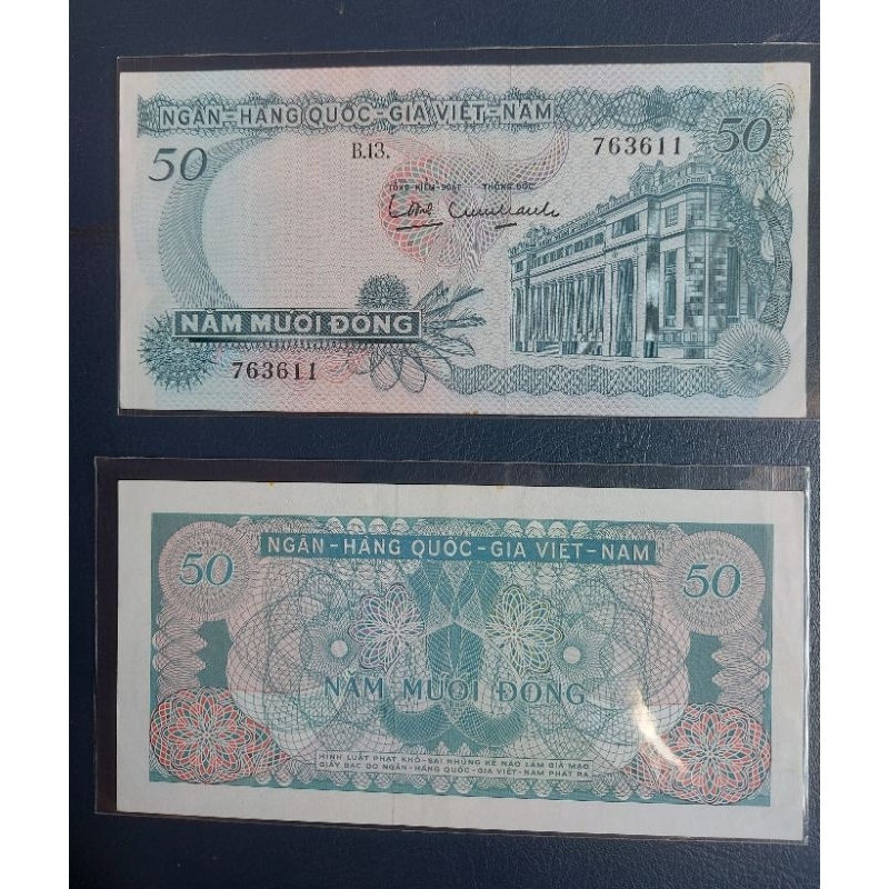 50đ hoa văn năm 1969 sưu tầm