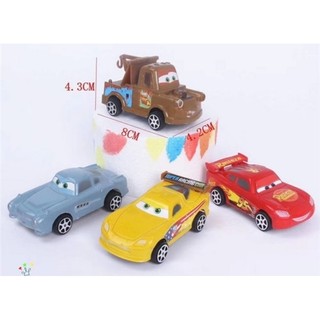 Set 4 ô tô MacQueen trang trí bánh kem