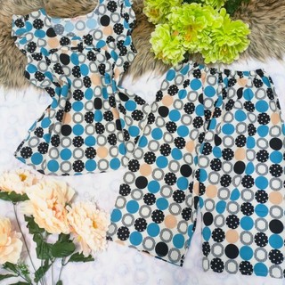 Bộ lụa hàn lửng áo cánh tiên