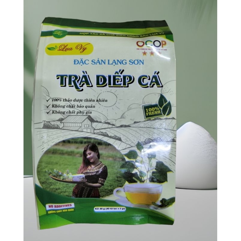 Trà Diếp cá Lụa Vy ( Trà túi lọc 40 gói)